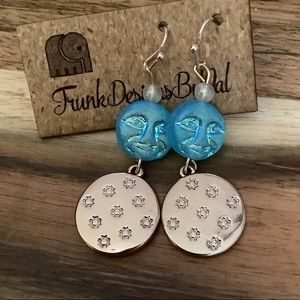 Iridescent Moon Earrings
